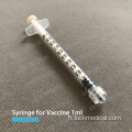 Seringues jetables pour vaccins 1 ml